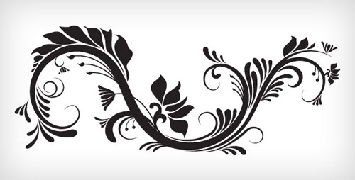 30 Free Swirl,Curly and Floral Vectors for Designers - Designbeep