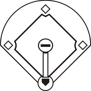 Baseball diamond baseball field clip art 8 5