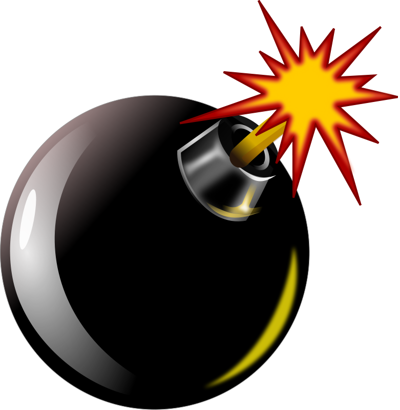 Clipart bomb background