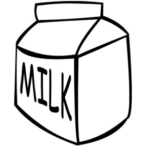 White milk clipart
