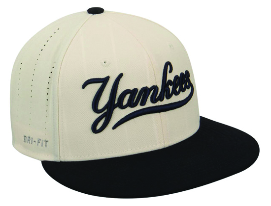 New York Yankees Natural Vapor Performance Fitted Baseball Cap by ...