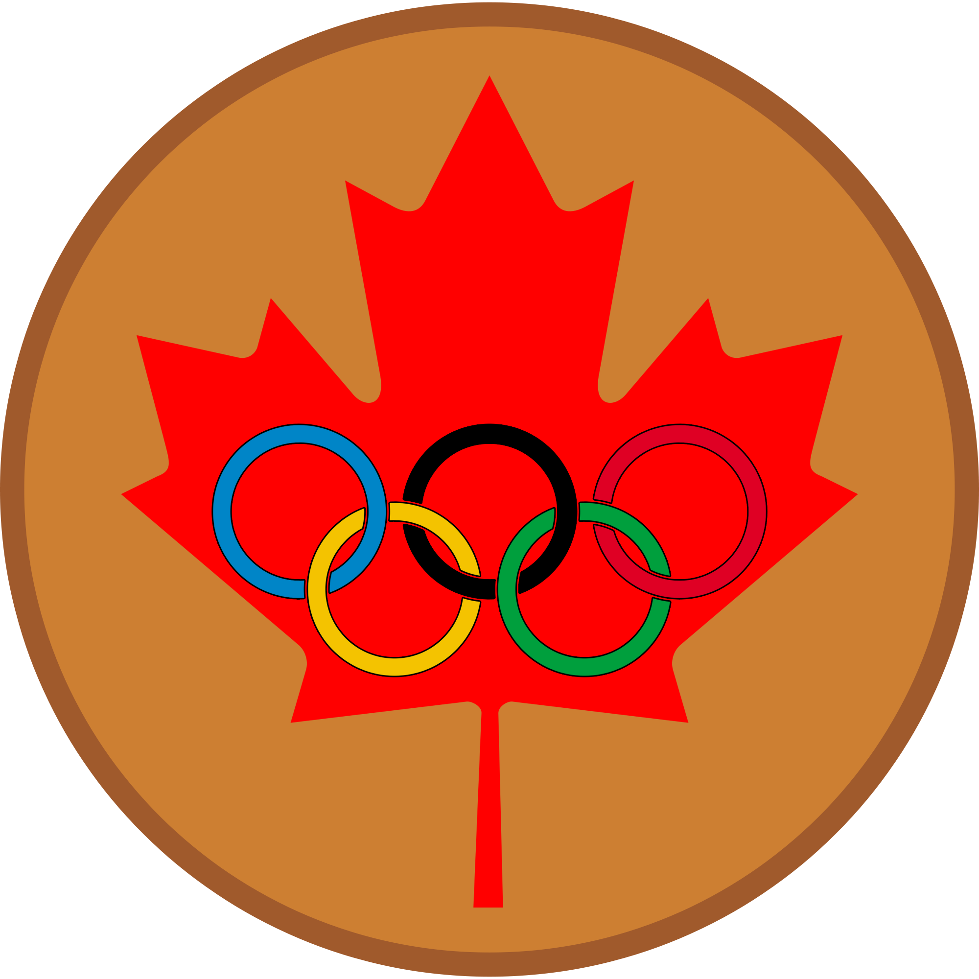 Maple leaf olympic bronze medal.png