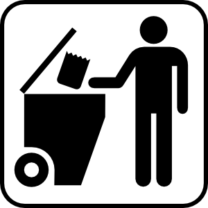 Trash Disposal clip art - vector clip art online, royalty free ...