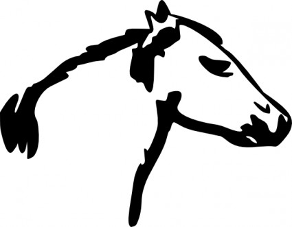 Horse Head clip art Vector clip art - Free vector for free download