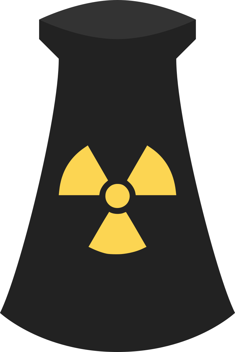 Clipart - Nuclear Power Plant Icon Symbol 3