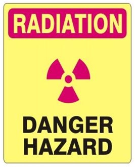 RADIATION - DANGER HAZARD Sign
