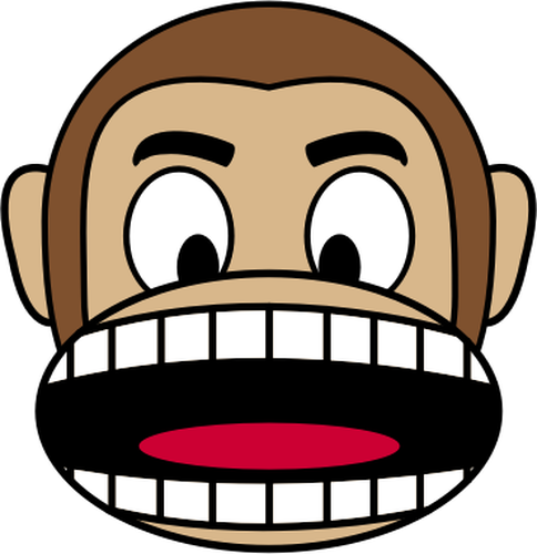 Angry monkey | Public domain vectors