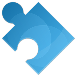 Module puzzle Icon | Blue Bits Iconset | Icojam