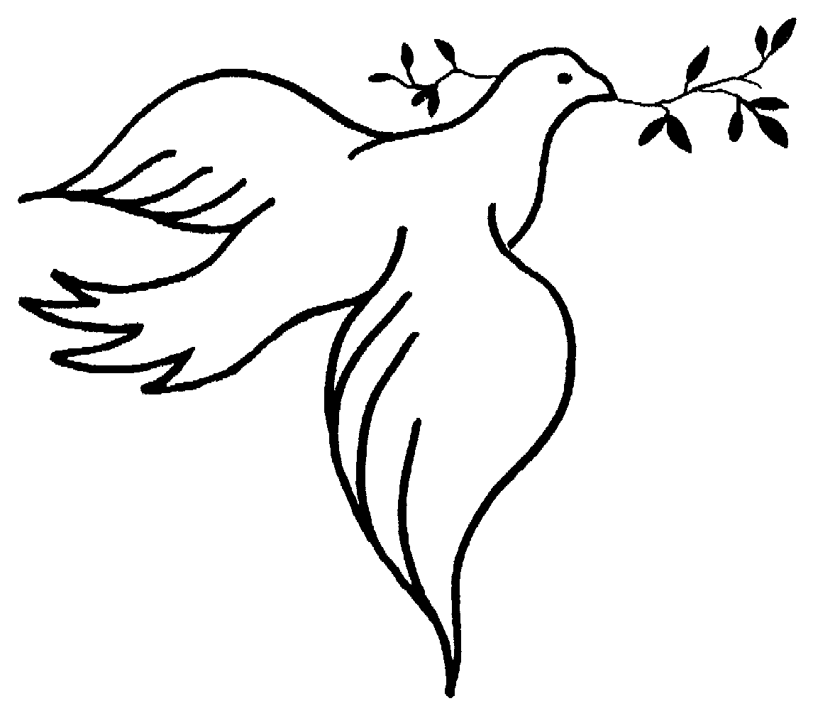 Cross and dove clipart