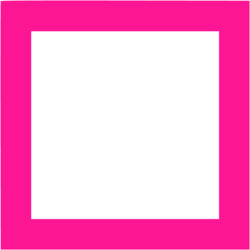 Deep pink square outline icon - Free deep pink shape icons