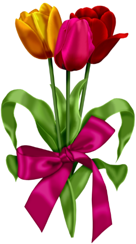 Red Tulips Clipart