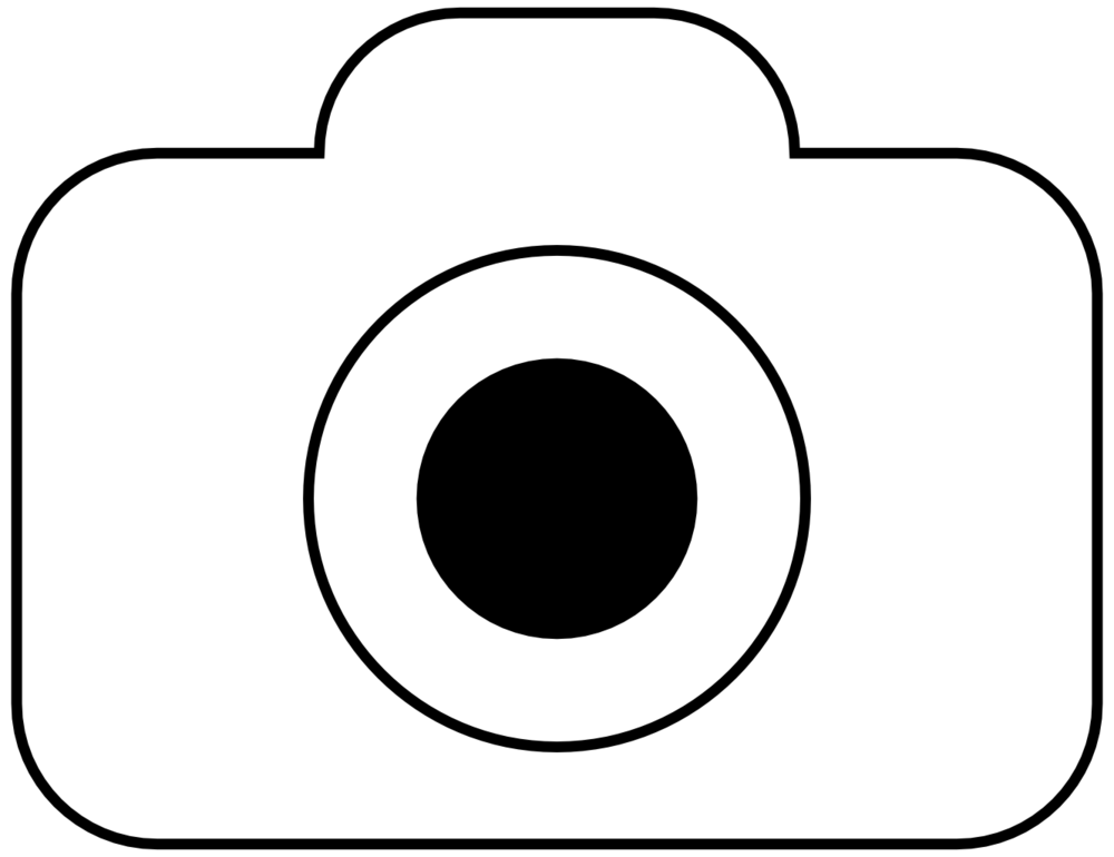 Black and white camera clipart