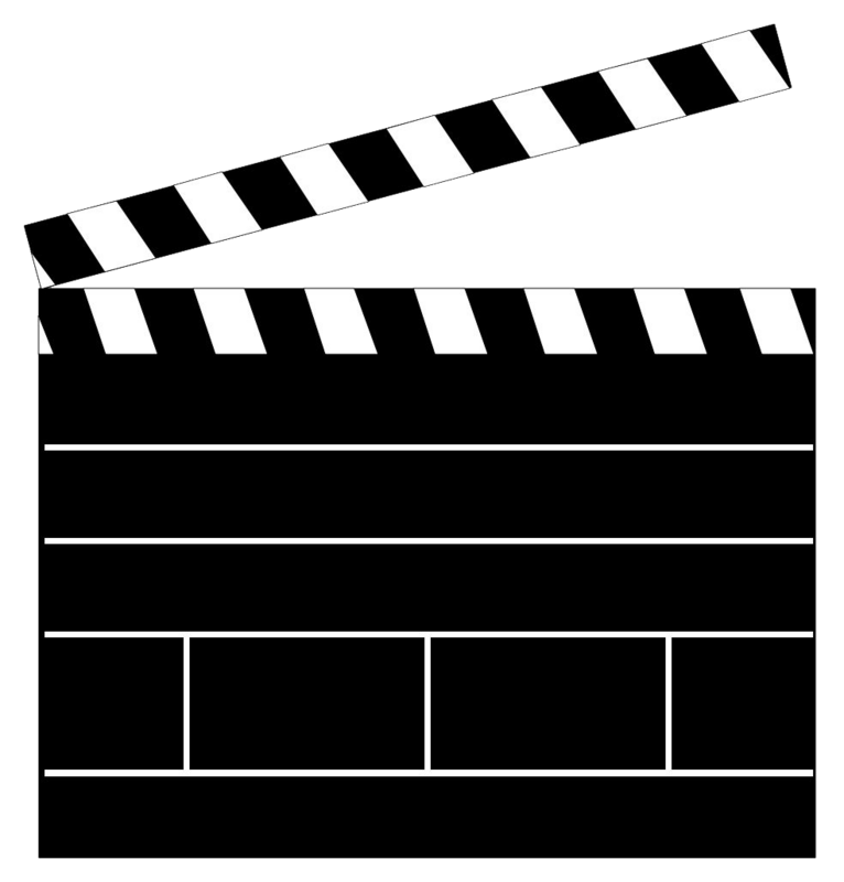 Image of Clapboard Clipart #6660, Movie Clapper Clapboard Prop ...
