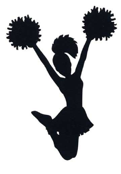 Free cheerleader clipart silhouette - ClipartFox