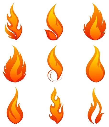 Flames flame clip art vector flame graphics image 4 - dbclipart.com