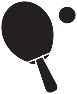Ping pong paddle clipart