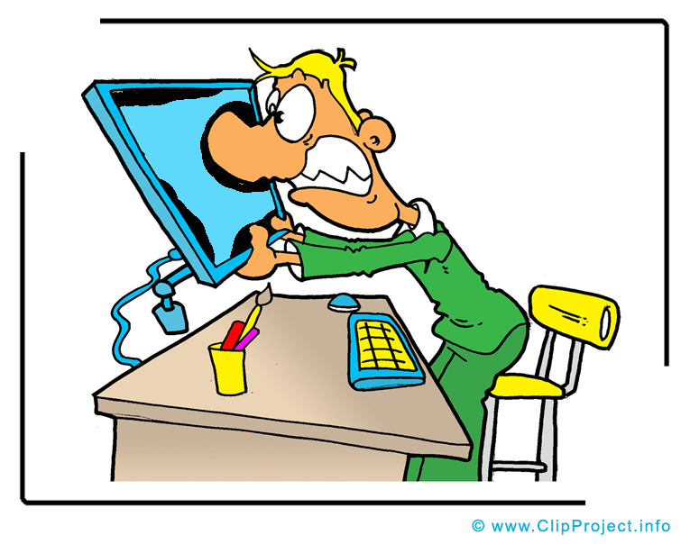 Free funny computer clipart