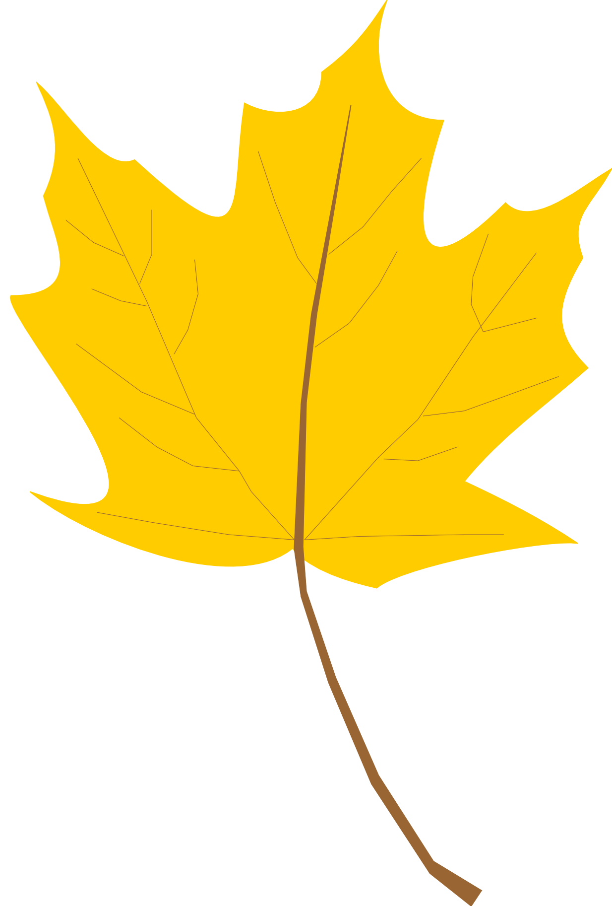 Yellow Autumn Leaves Clip Art – Clipart Free Download