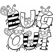Top 17 Free Printable Bug Coloring Pages Online