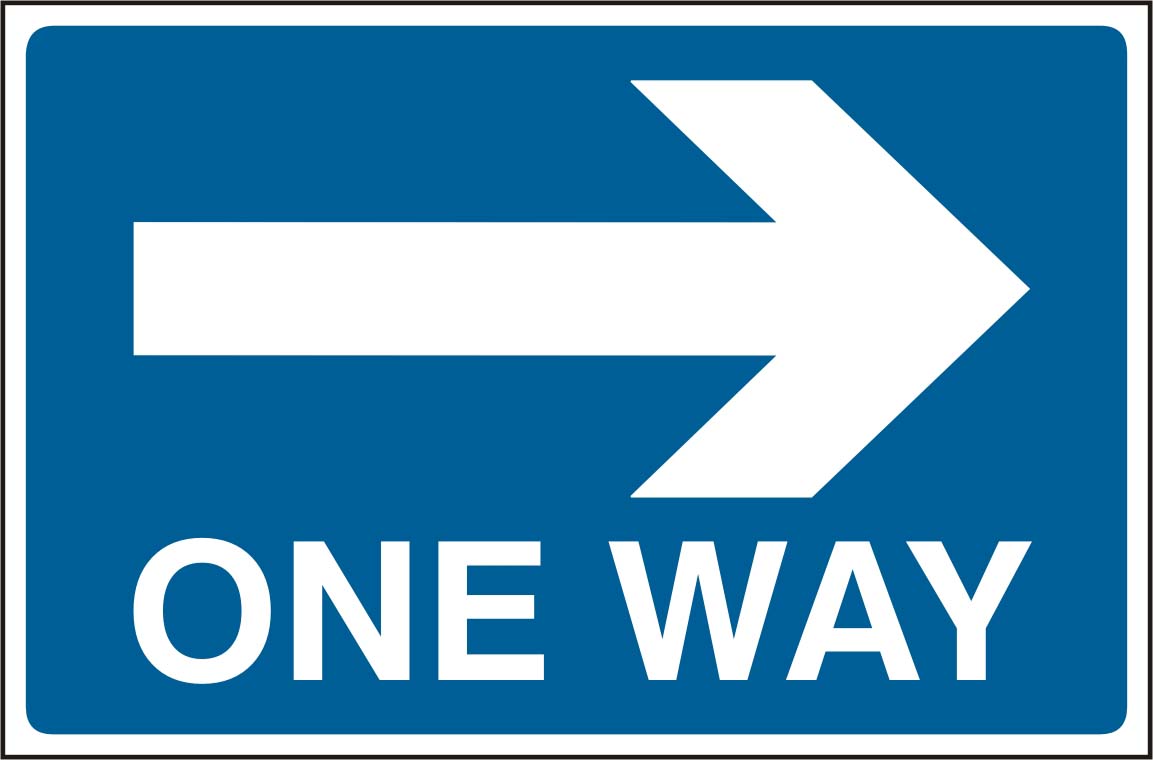 One Way Only Sign - ClipArt Best