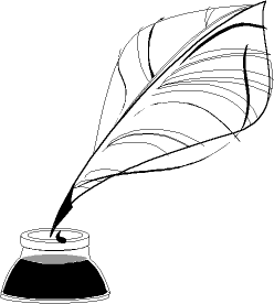 Animated quill pen clipart