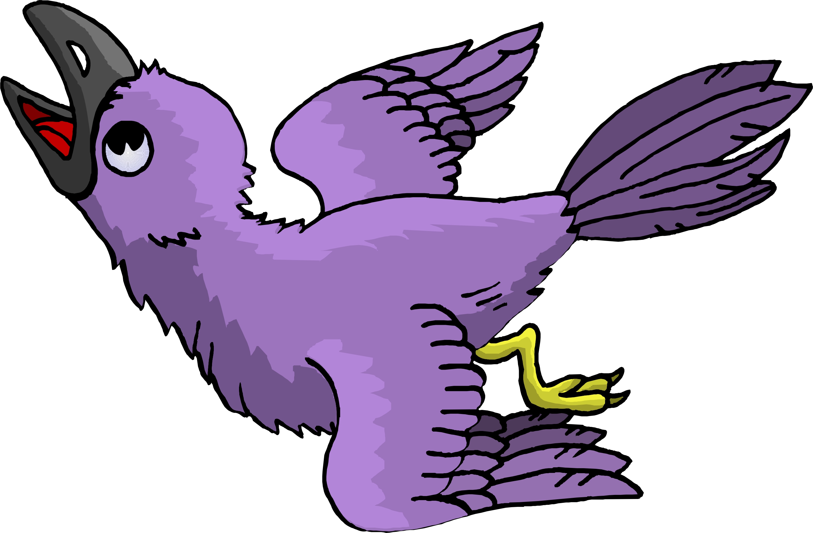 Flying Bird Cartoon - ClipArt Best