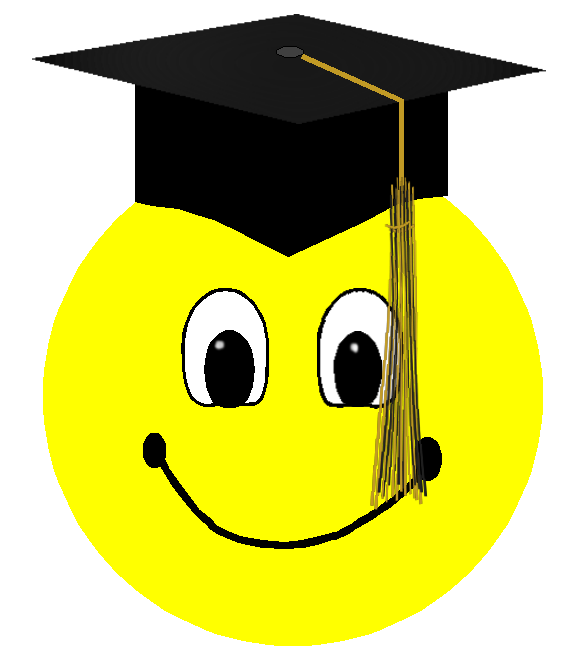 Graduation Smiley Face Clipart