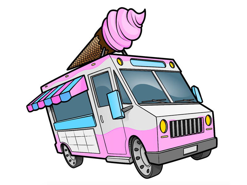 free clip art ice cream truck - photo #3