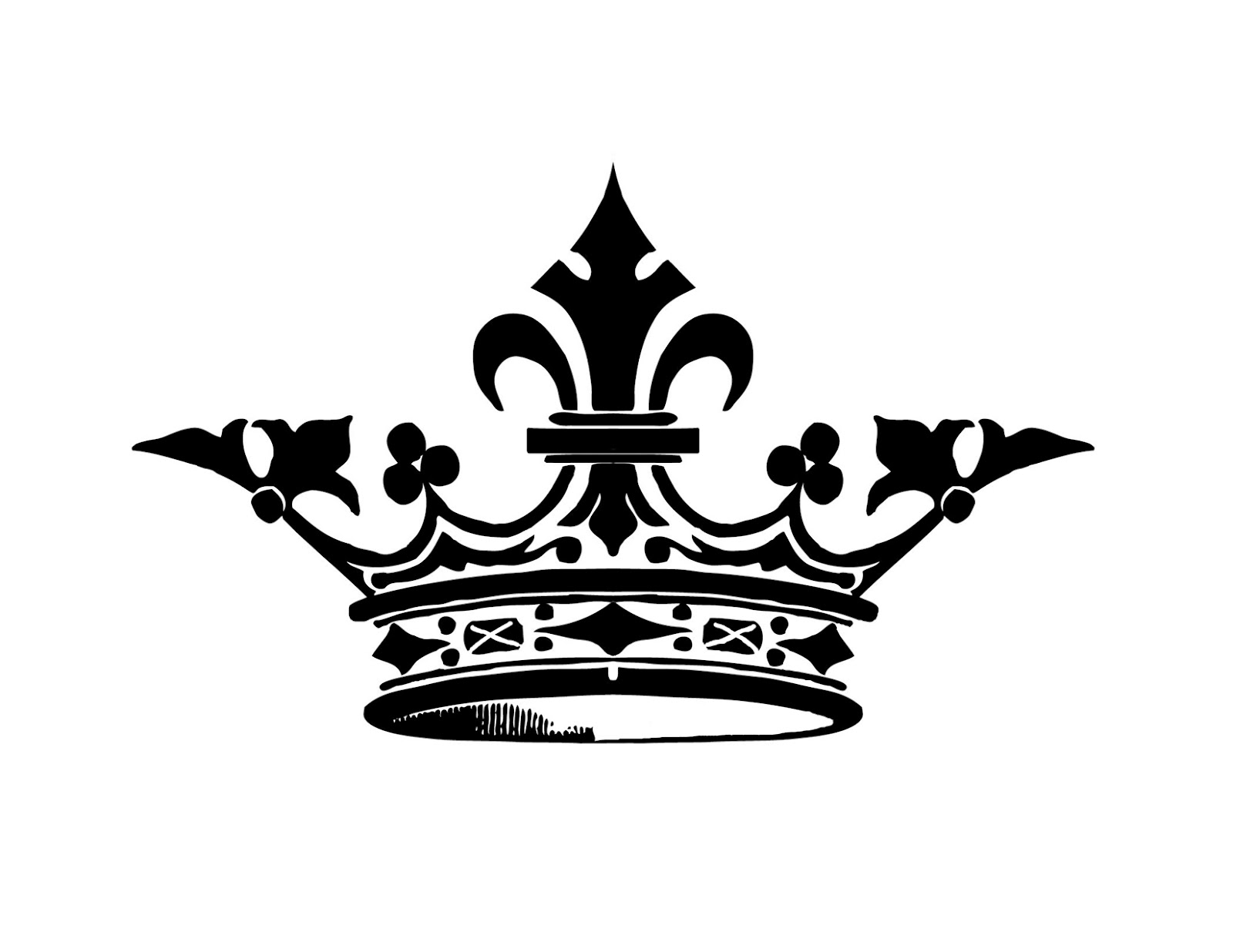 Queen Crown Black And White Clipart