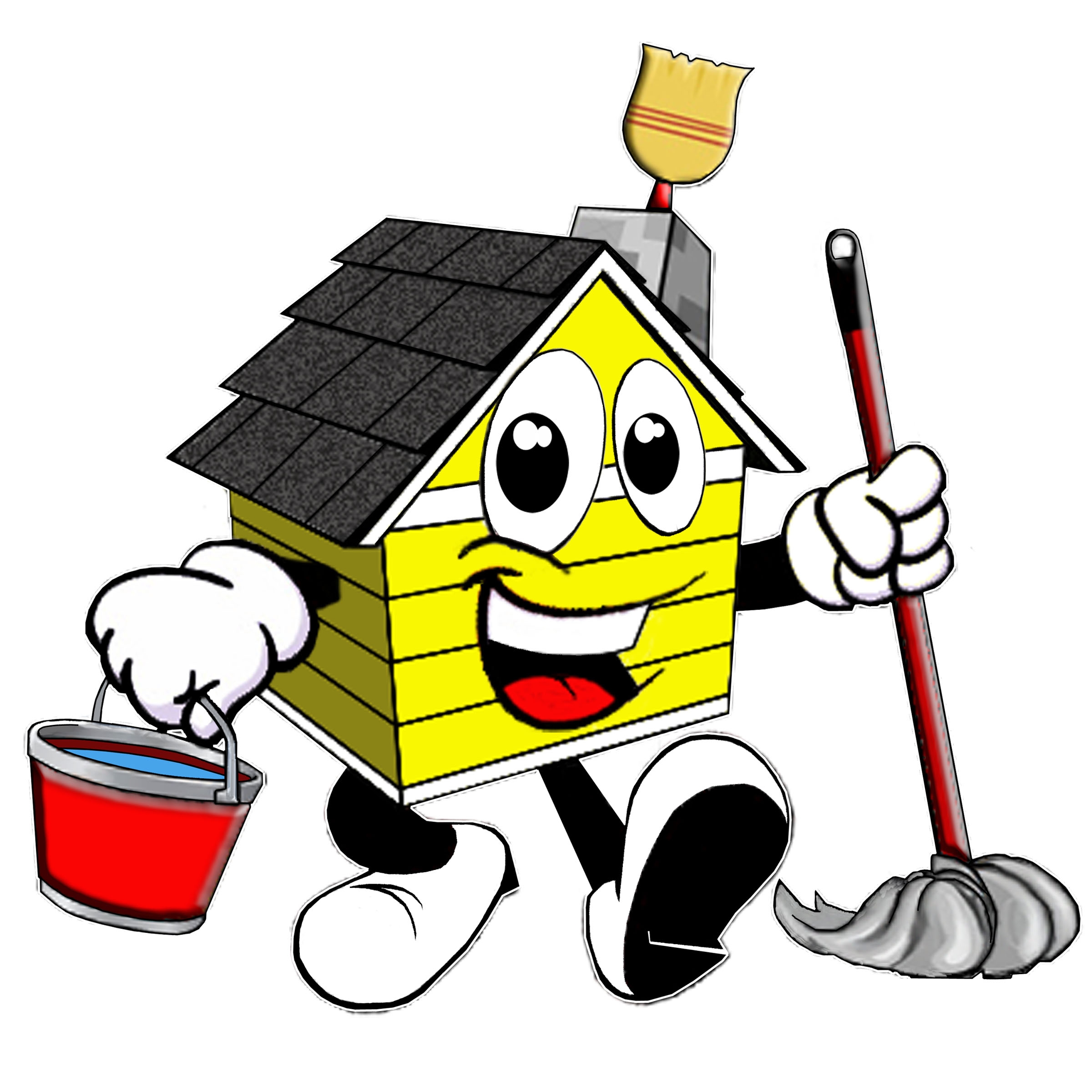 Cleaning supplies logo clipart
