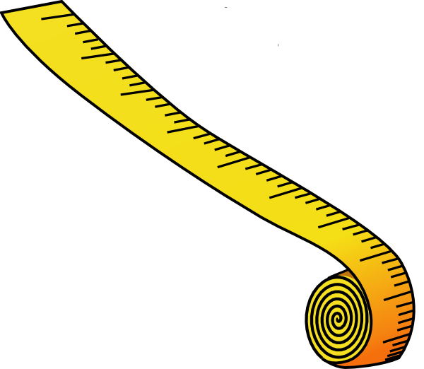 Measuring ruler clipart