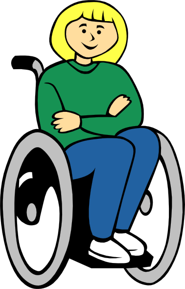 Person with disability clipart