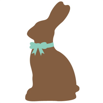 Easter bunny silhouette clipart