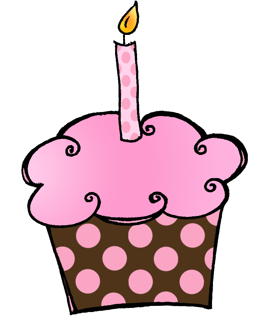 Birthday Cupcake Clip Art - Tumundografico
