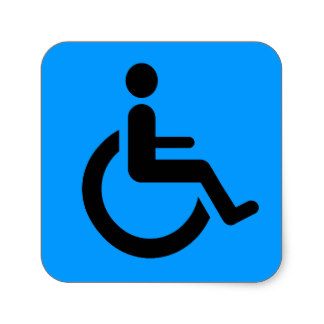 Wheelchair Access Stickers | Zazzle