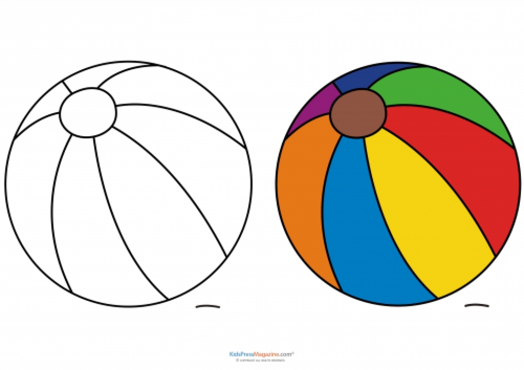 Beach Ball Printable Free