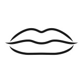 Black and white clipart mouth