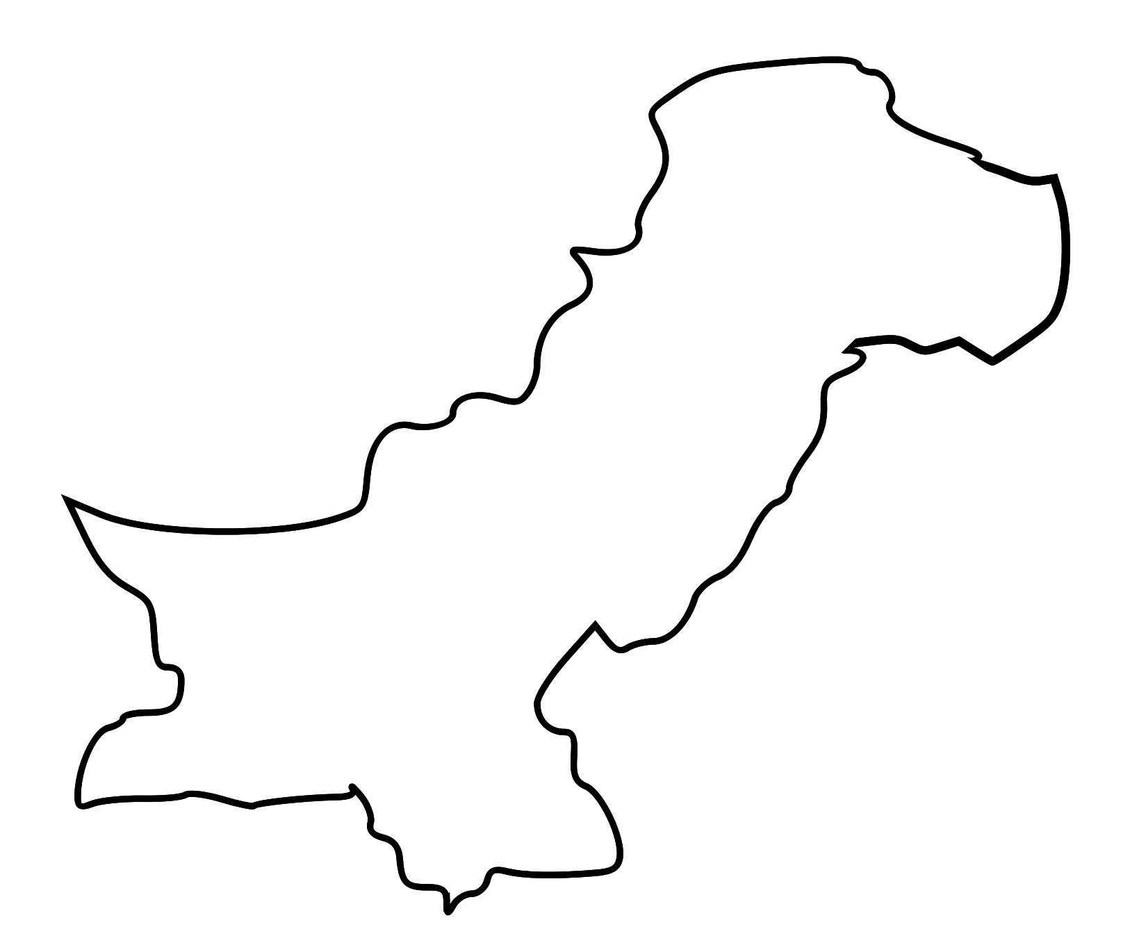 Pakistan Map Outline | Free Download Clip Art | Free Clip Art | on ...