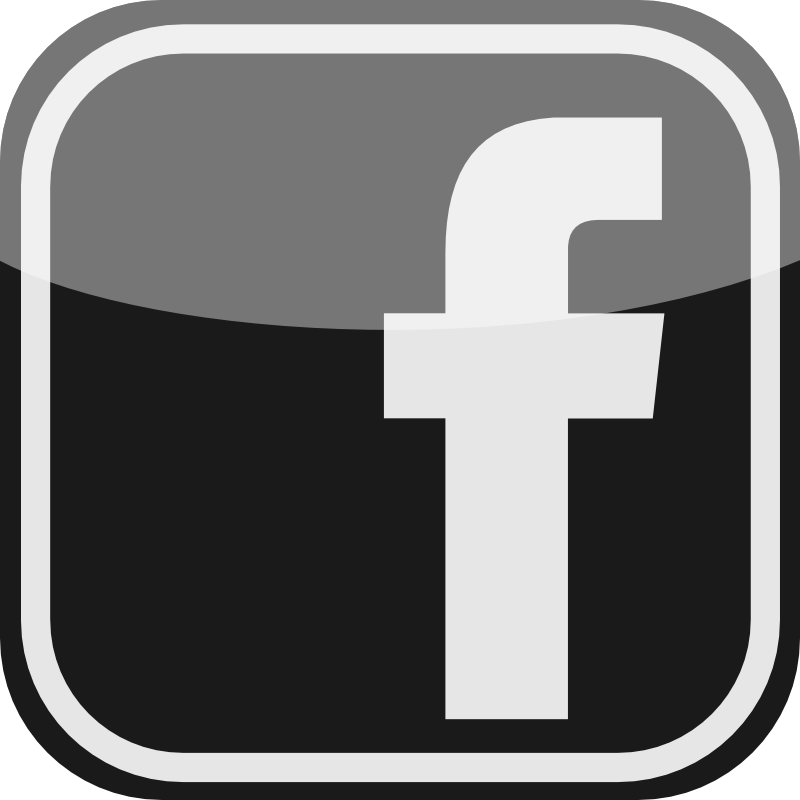 Facebook clipart black