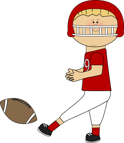 Clipart Football Player Kicking - Free Clipart Images