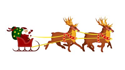 Pictures Of Santa And Reindeer - ClipArt Best