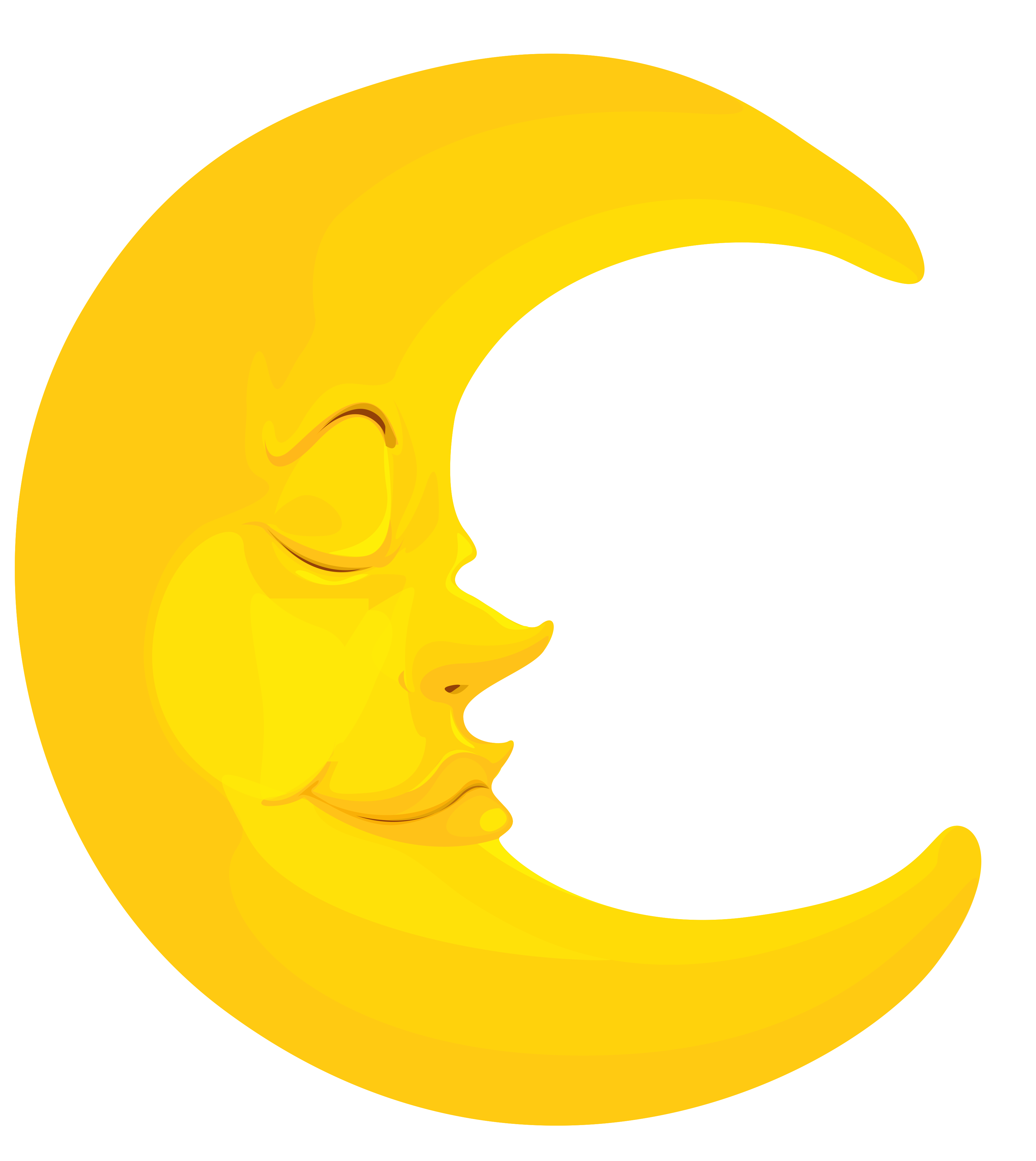 Cartoon Full Yellow Moon - ClipArt Best