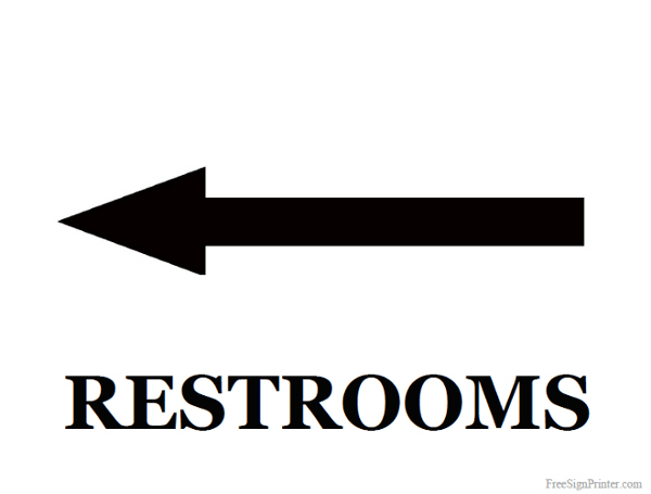 Printable Restroom Signs - Print Bathroom Signs