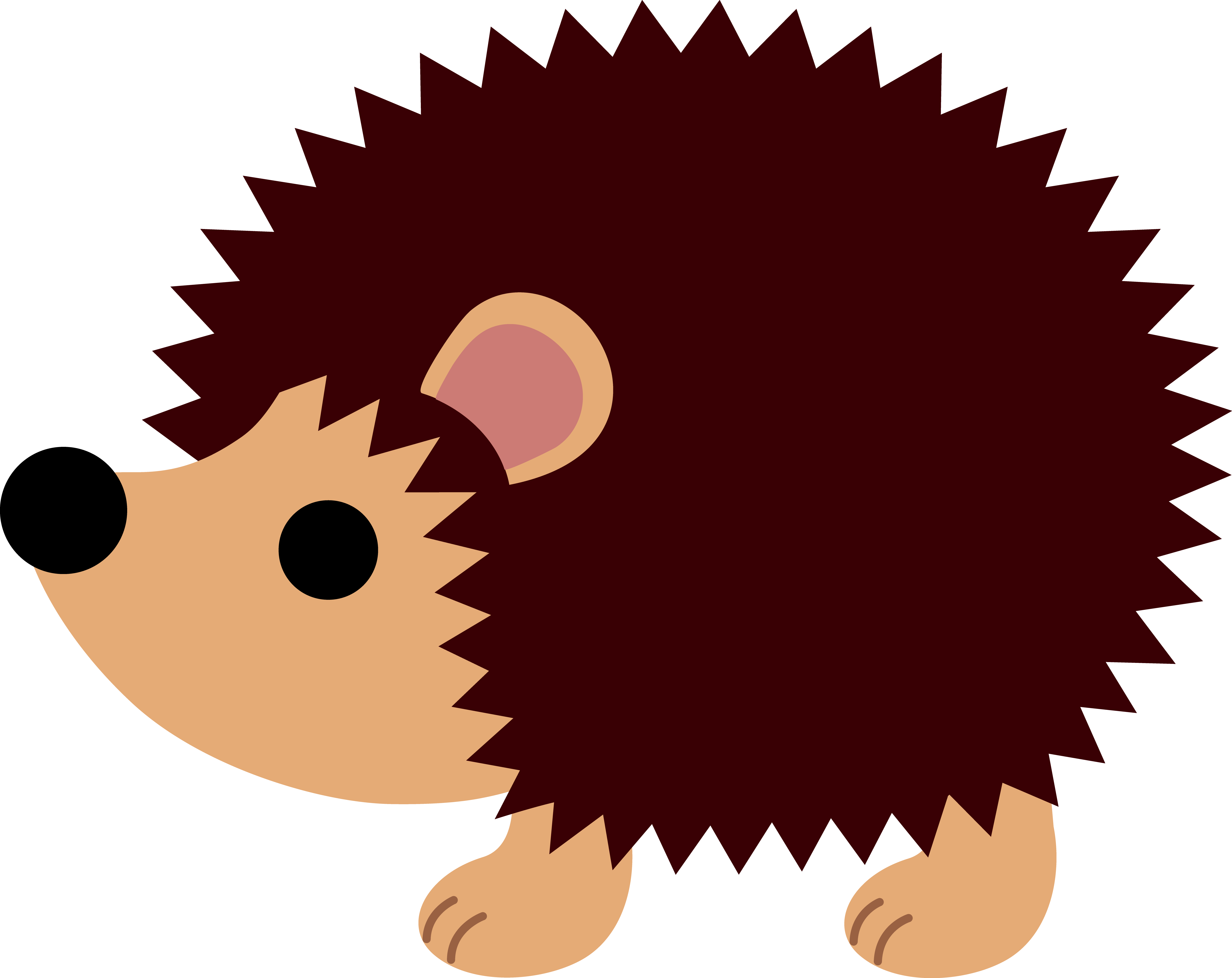 Cartoon hedgehog clipart