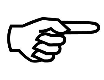 Finger pointing clipart