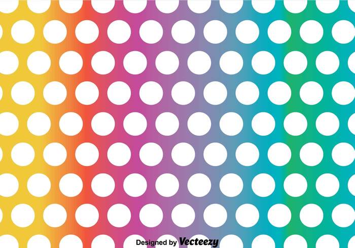 Rainbow Polka Dot Pattern Vector - Download Free Vector Art, Stock ...