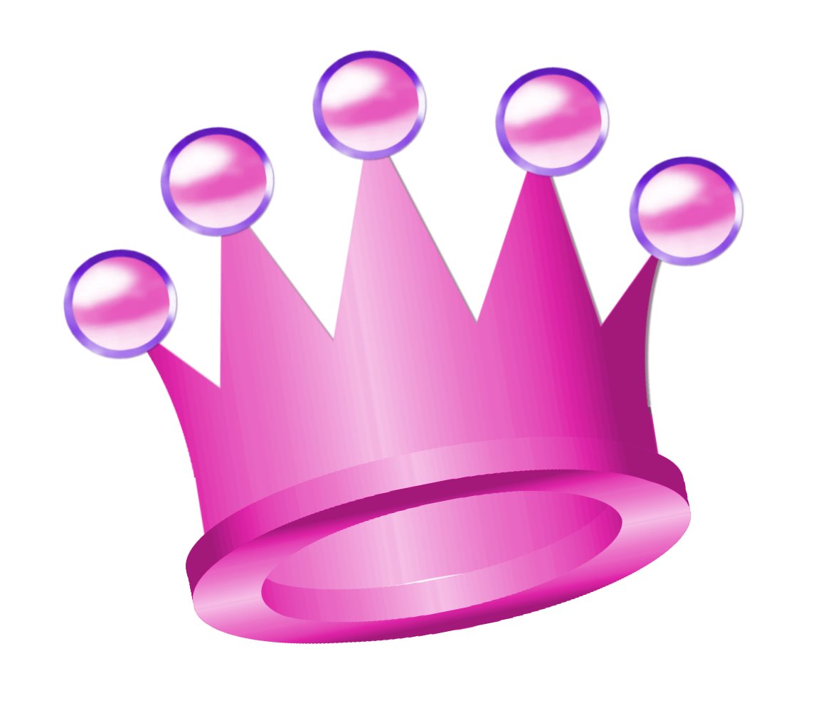 Purple Glitter Crown Clipart