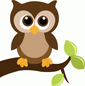 Cute owl design clipart