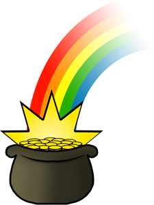 Best Photos of Rainbow Pot Of Gold Clip Art - Rainbow with Pot of ...