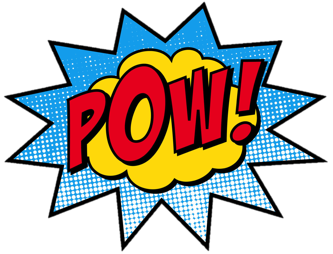 Comic book word clipart